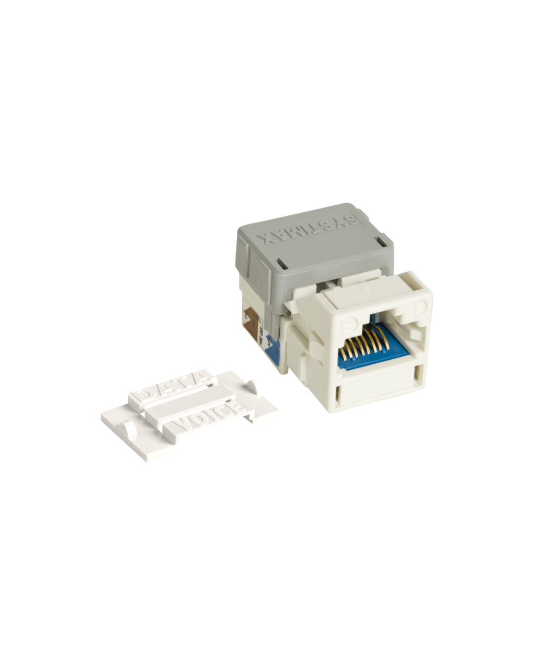 CommScope GigaSPEED X10D® M-Series Jack Modular RJ45 Cat 6A – Sin Blindaje – Blanco (MGS600)
