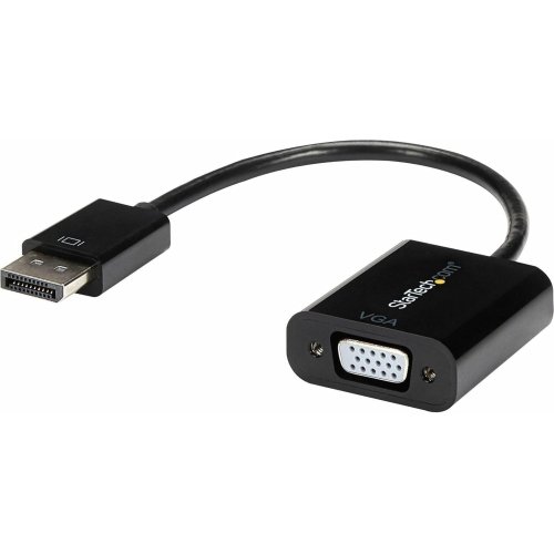 StarTech.com Adaptador DisplayPort a VGA - Convertidor activo de DP a VGA - Video de 1080p - Adaptador de cable de fuente a monitor VGA DP/DP++ - Adaptador DP a VGA Dongle Digital a Analógico - DP 1.2