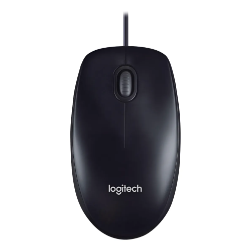 Logitech M100, ratón con cable, negro, 910-005003