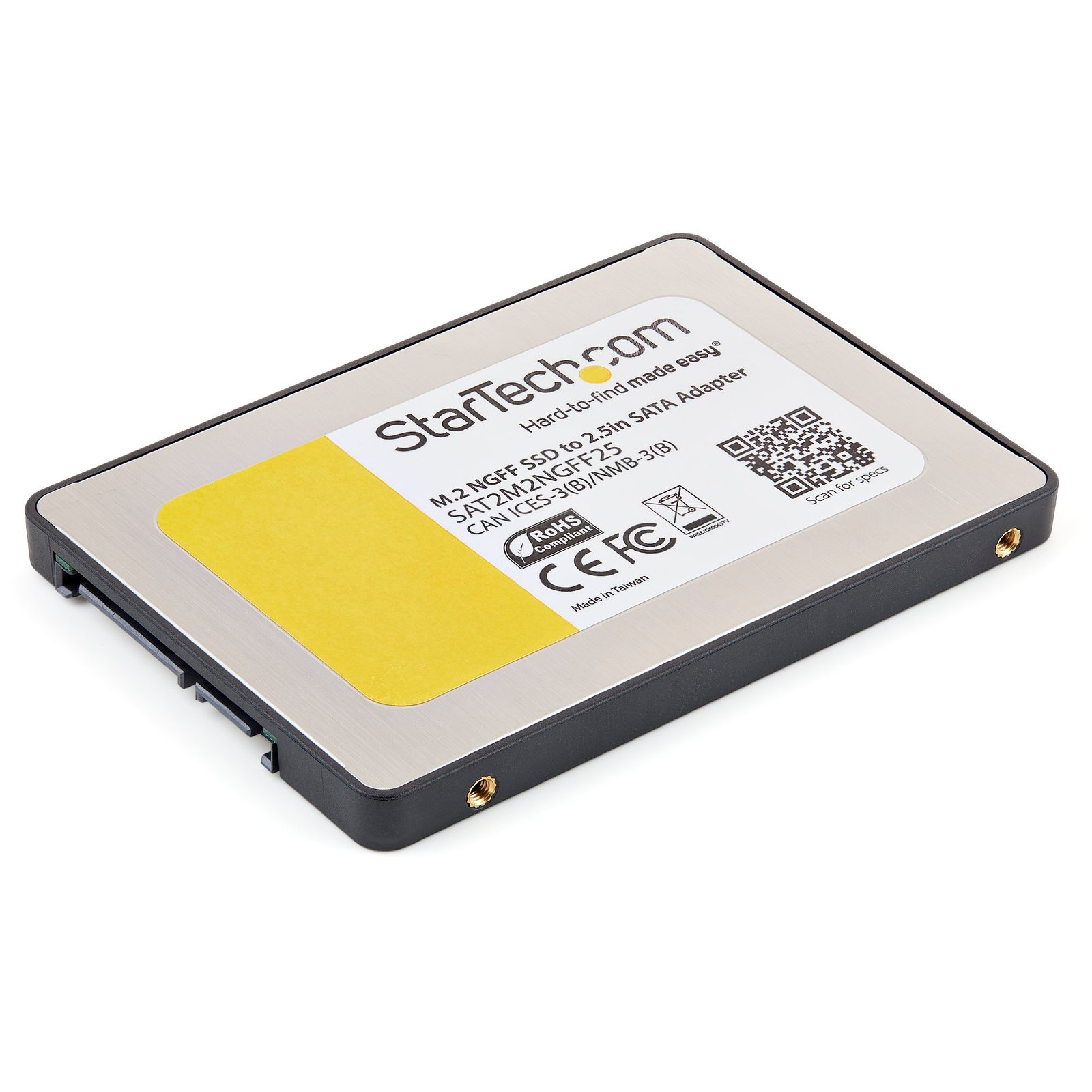 StarTech.com Adaptador SSD M.2 a SATA III de 2.5 Pulgadas con Carcasa Protectora - Convertidor NGFF de Unidad SSD